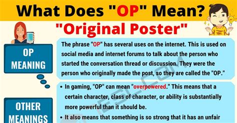 op slang meaning